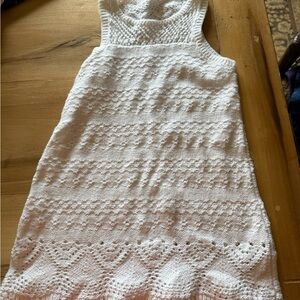 SZ 3 - Crewcuts Ivory Knit Casual Dress for Kids